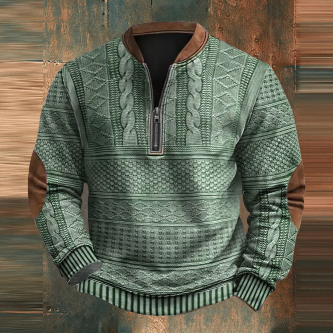 Roland™ Vintage Zip-Up Pullover