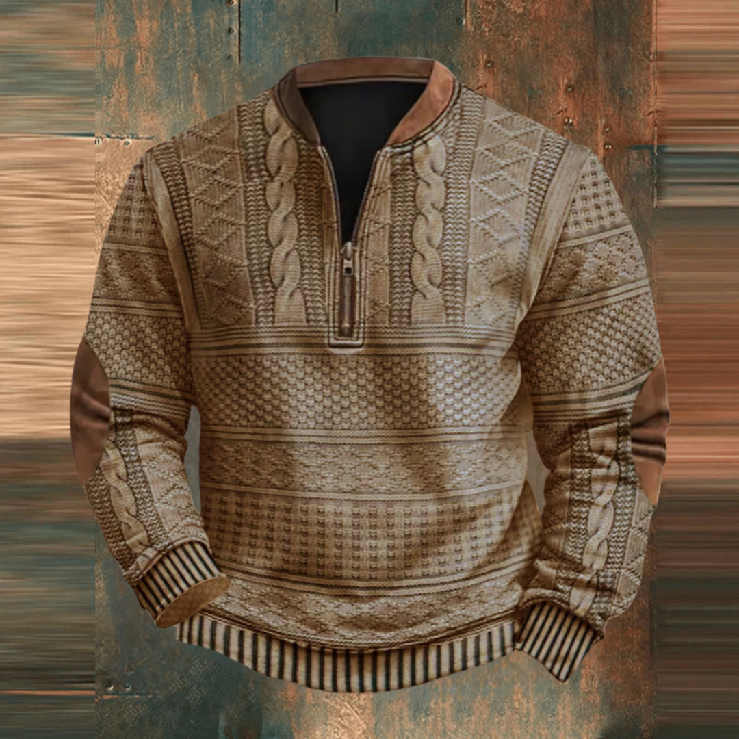 Roland™ Vintage Zip-Up Pullover