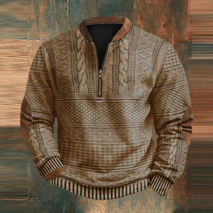 Roland™ Vintage Zip-Up Pullover
