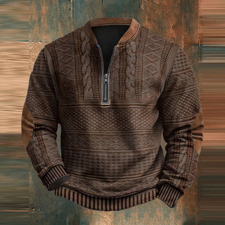 Roland™ Vintage Zip-Up Pullover