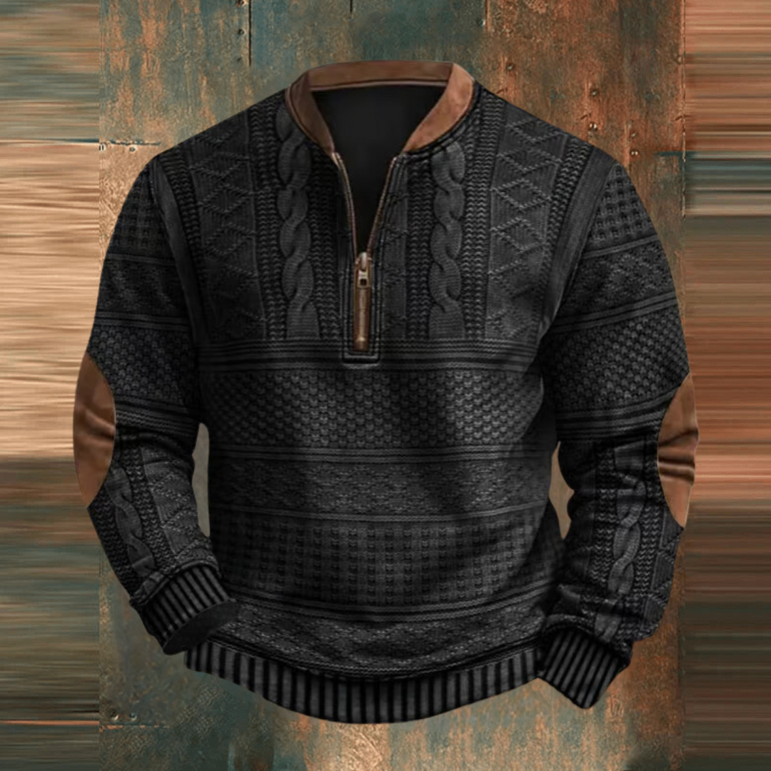 Roland™ Vintage Zip-Up Pullover