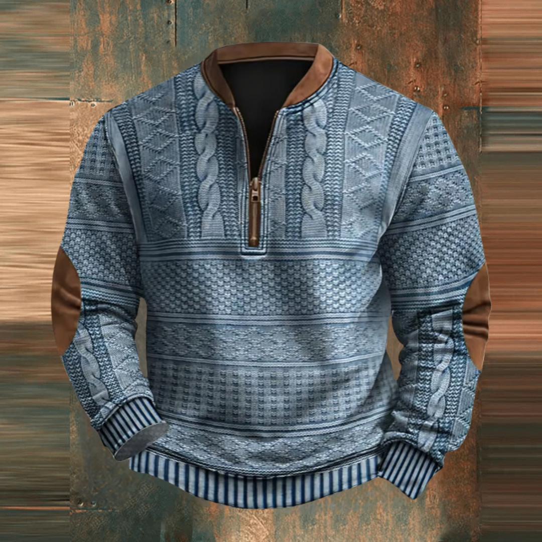 Roland™ Vintage Zip-Up Pullover
