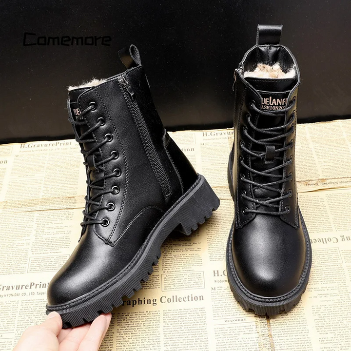 Lena™ | Warm leather boots