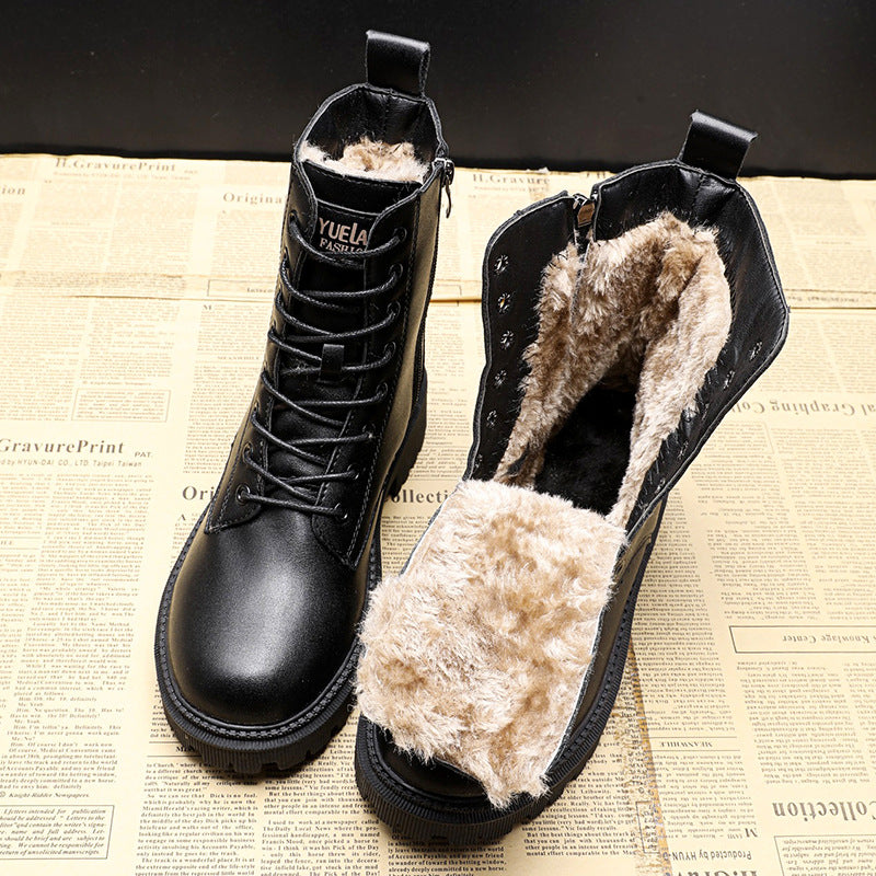 Lena™ | Warm leather boots