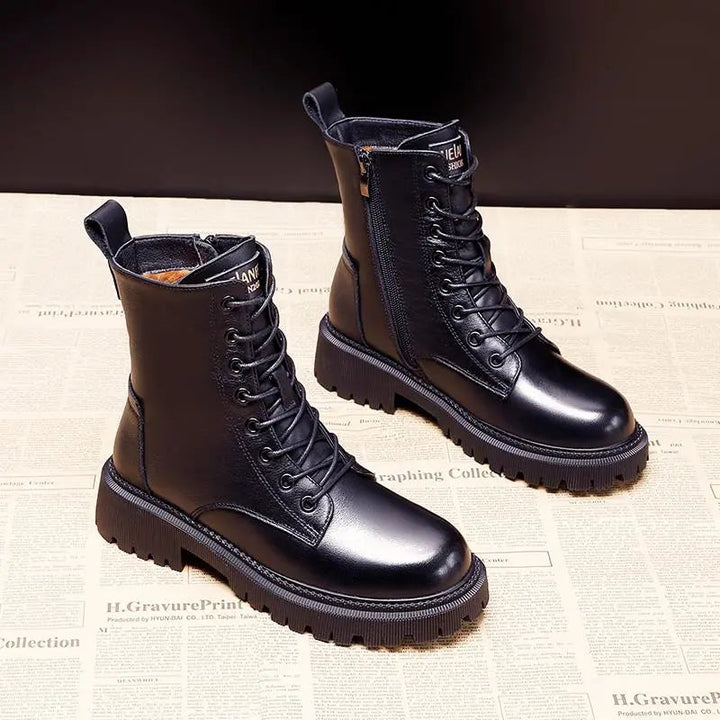 Lena™ | Warm leather boots