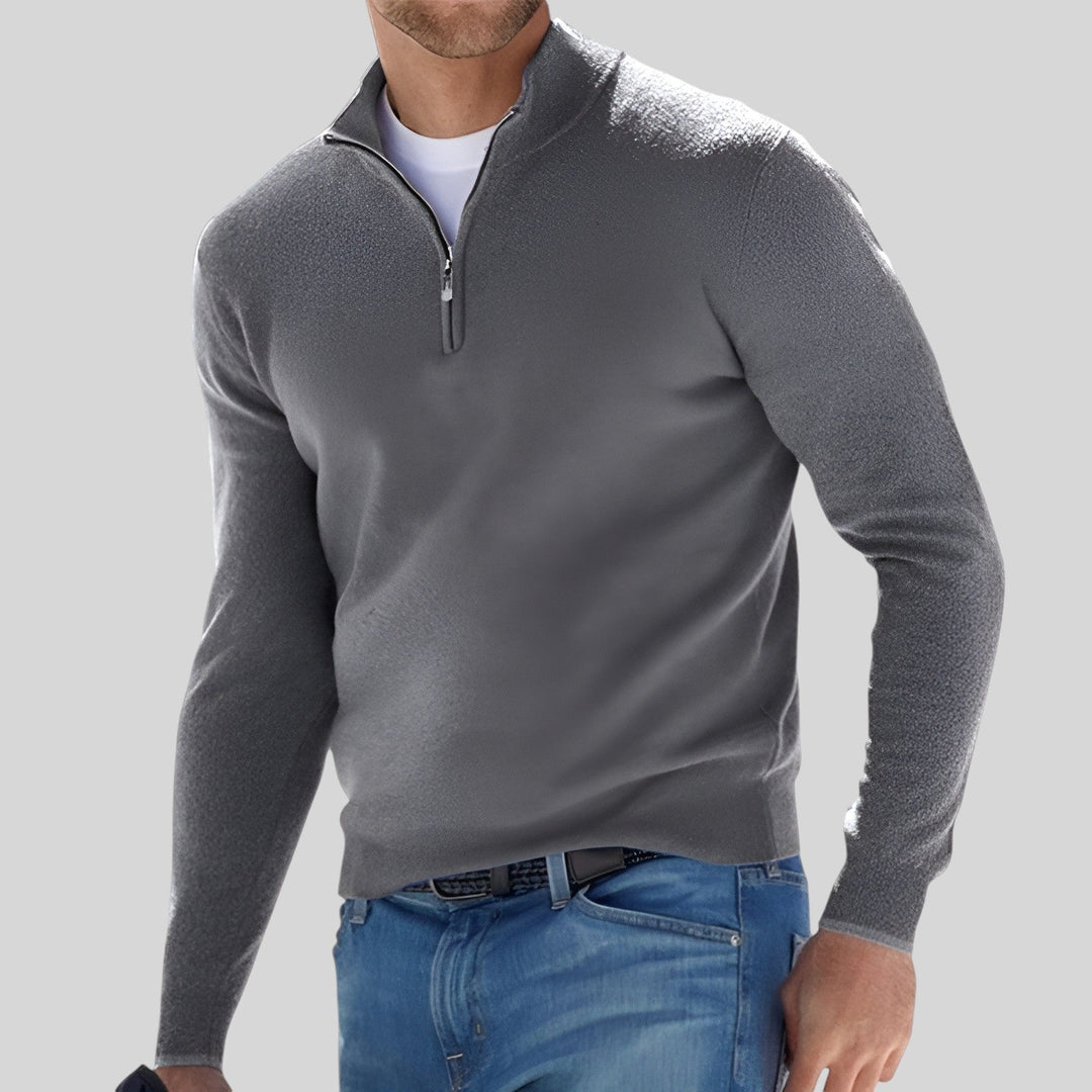 David | Warm zipped jumper